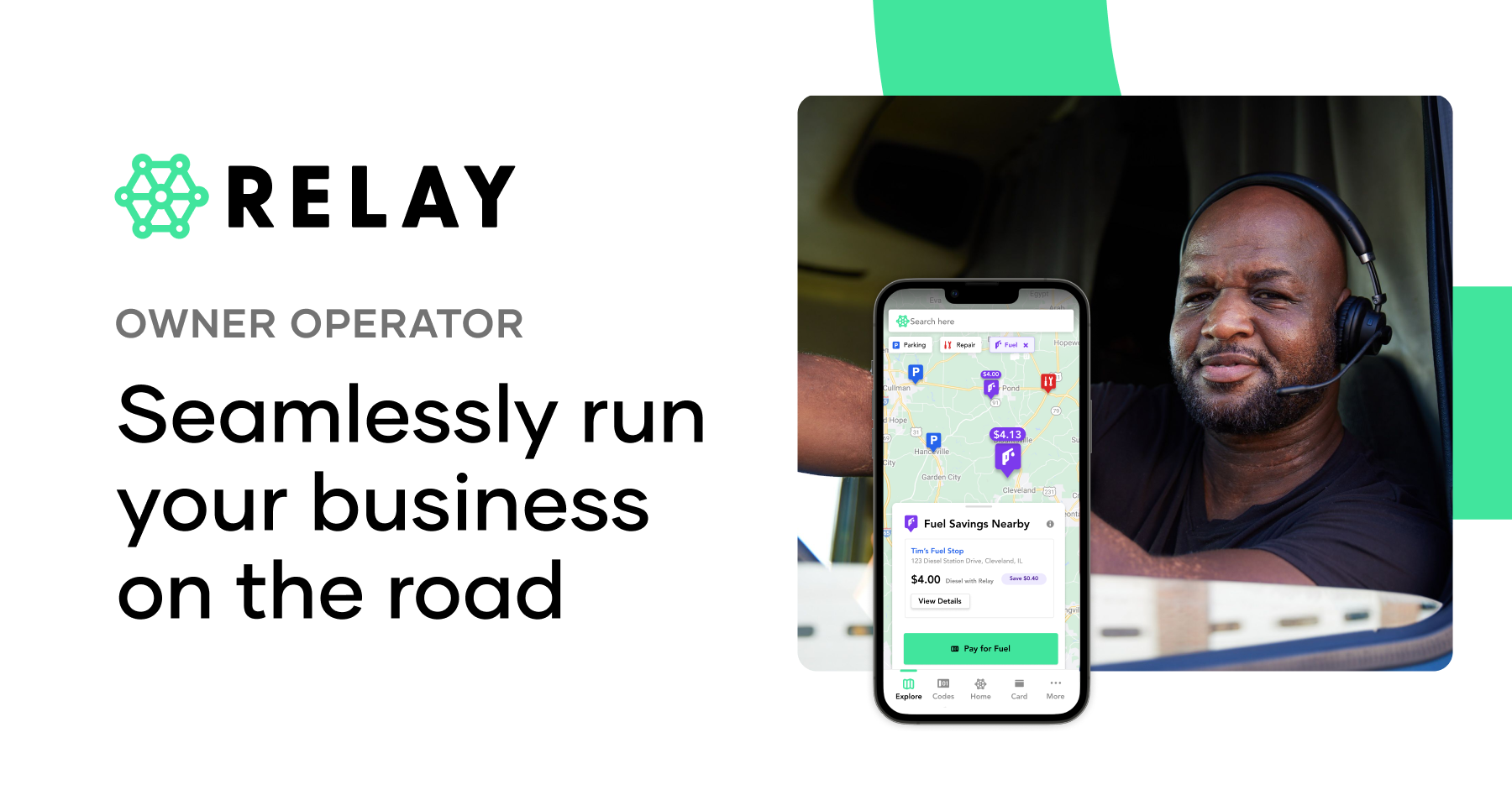 Best Truck Driver App for Fuel & Lumper Payments Relay for Owner Operators